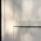 Kunststof garagedeur wit detail- KKFH