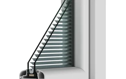 Screenline detailfoto als getekende afbeelding in wit kozijn