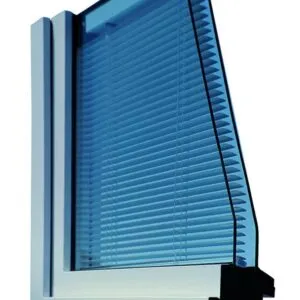 Blauwe screenline in getekende afbeelding